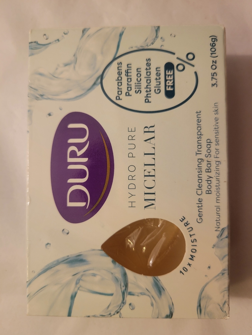 DURU Hydro Pure Micellar Body Bar - White & Purple Packaging